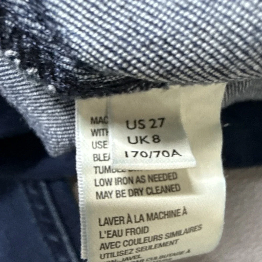 Free‎ People Jeans Womens 27 Blue Indigo Flare Low Rise Pull On Retro 70s Denim